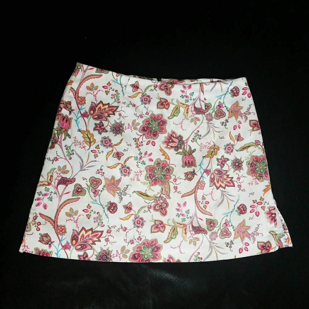 Bamboo Traders Floral Print Skort sz 12 - Picture 2 of 4